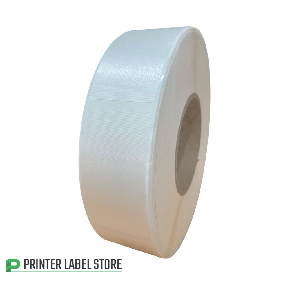40 x 76mm Acetate Satincloth - Thermal Transfer Labels - 4,000 Labels - 1,000 per roll