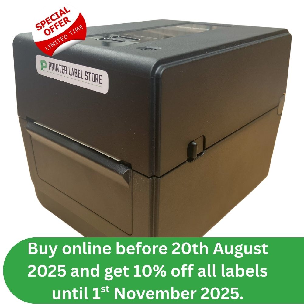 Toshiba BV420 Label Printer Promotion - 10% off labels until 1st November 2025