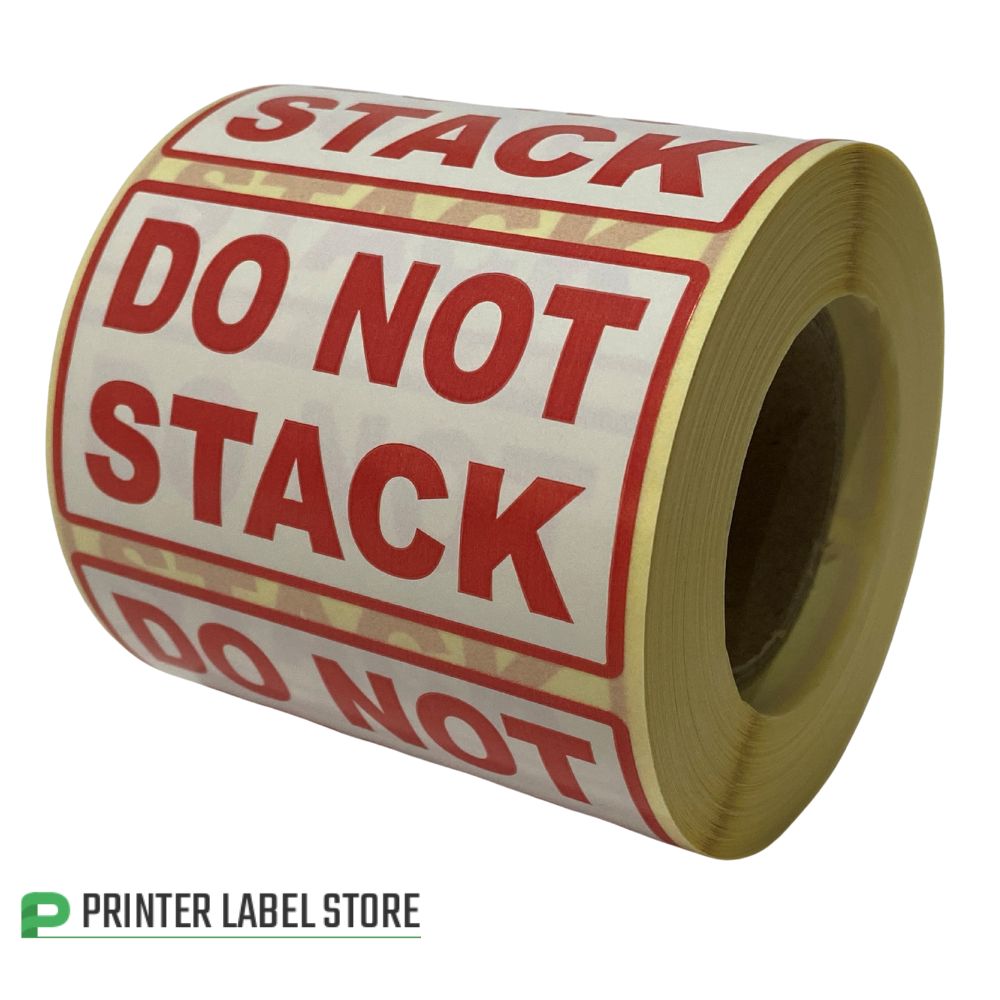 70 x 40mm Do Not Stack labels / stickers on a roll.