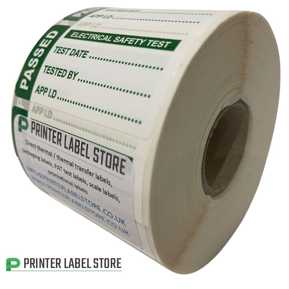 4th Edition PAT Test Labels - 50 x 25mm Tough Non-Tear PP Labels ...