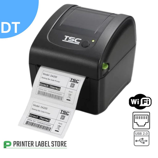 TSC DA220 Direct Thermal Label Printer - 203 dpi Desktop label printer - usb, ethernet & wifi connectivity