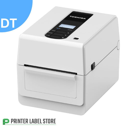 Toshiba TEC BV410D Direct Thermal Label Printer - Desktop - LCD Display - White Case