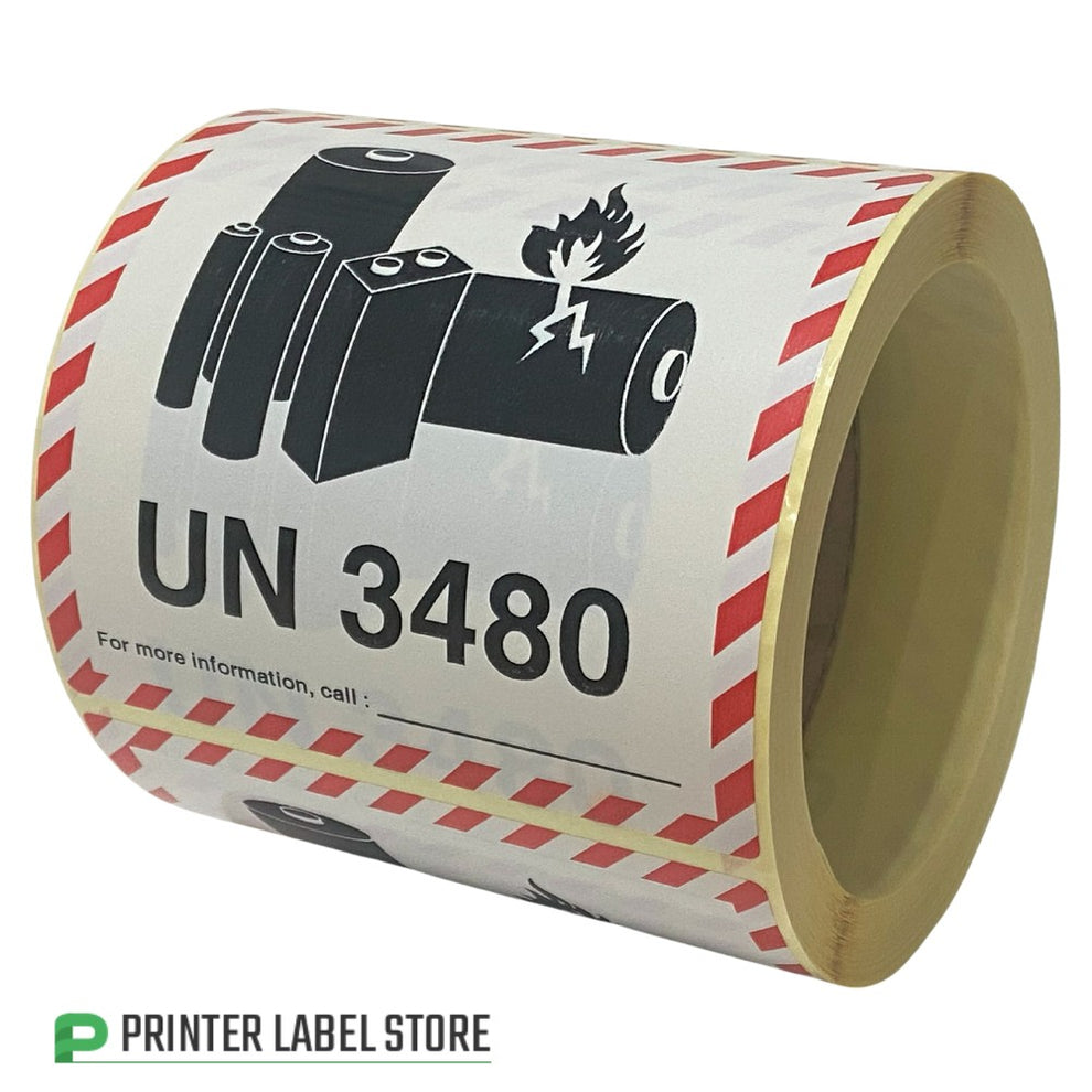 IATA UN 3480 Lithium Ion Battery Labels - Battery Hazard Labels ...