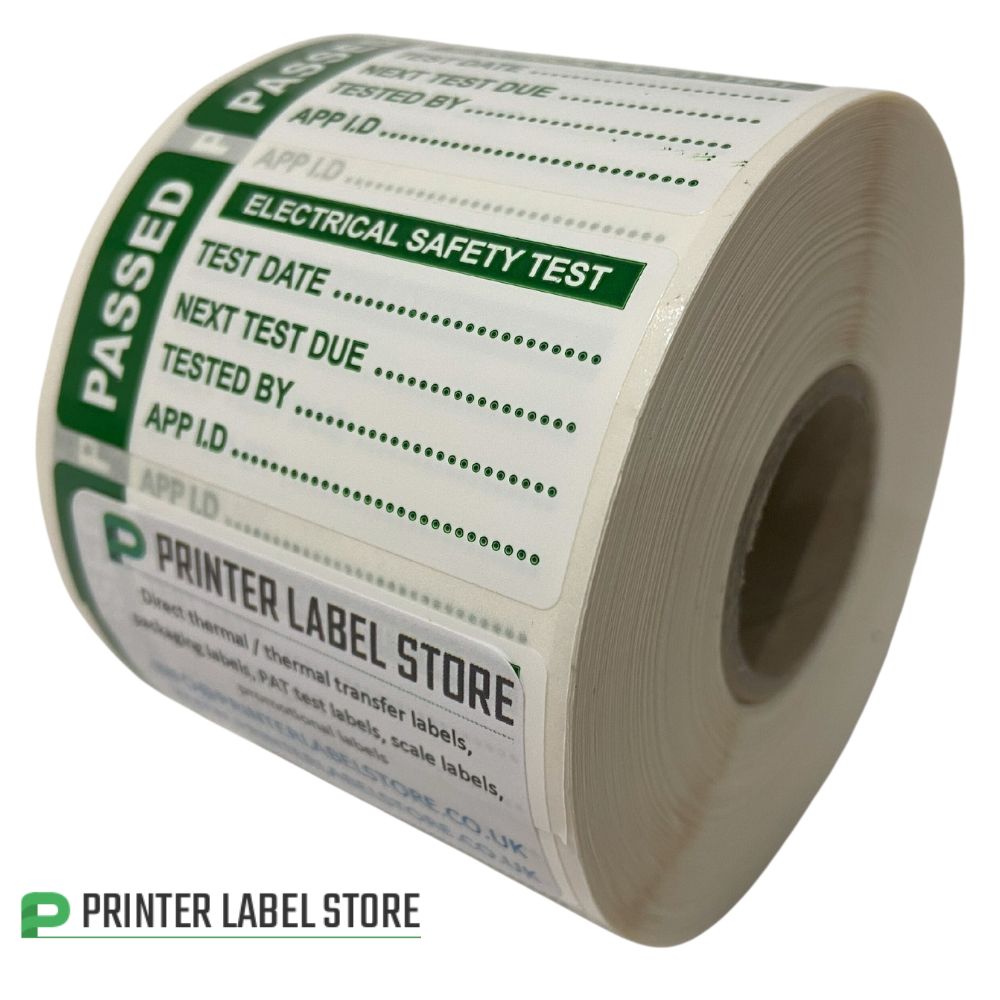 3rd Edition PAT Test Labels - 50 x 25mm Tough Non-Tear PP Labels ...