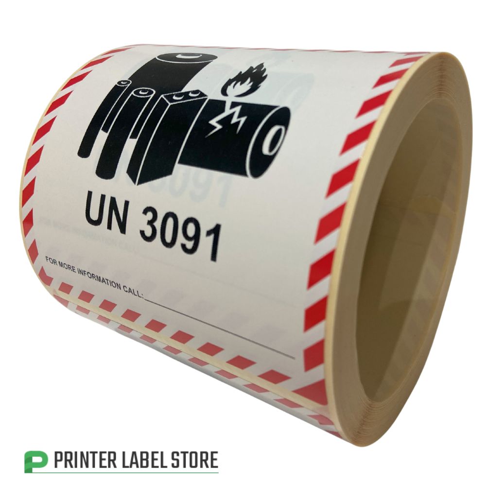 IATA UN 3091 Lithium Metal Battery Labels - Battery Hazard Labels ...
